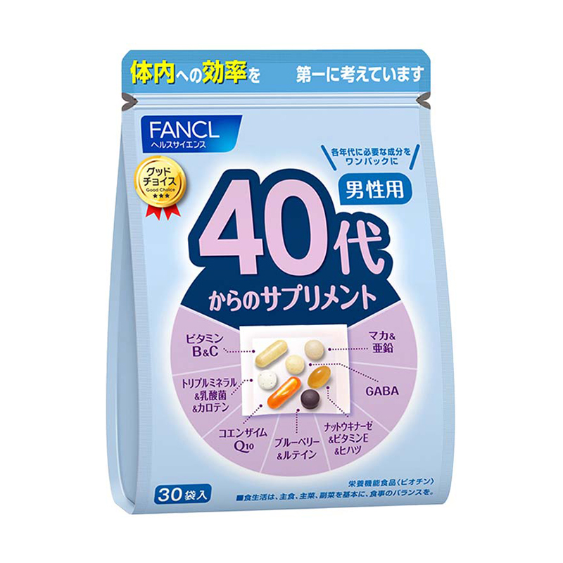Витамины комплексного действия для мужчин старше 40 лет Fancl Good Choice Man 40+